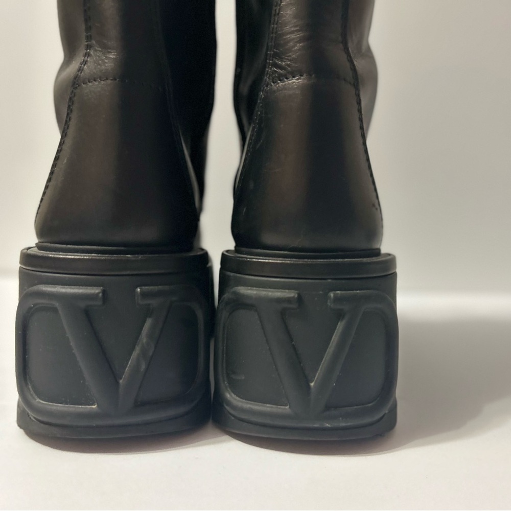 ⭐️Valentino VLOGO Platform Lace-up Combat Boots⭐️ As Is - Picture 8 of 13